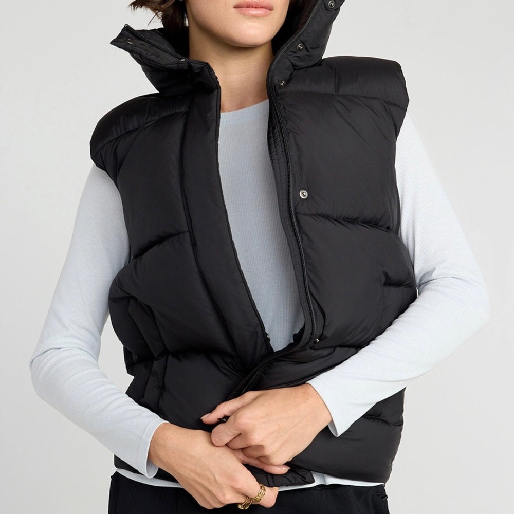 NWT Mondetta Women’s Black Quilted Puffer Vest 2X Lightweight & Weather-Resist